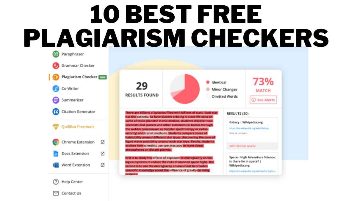 10 Best Free Plagiarism Checkers for Students and Writers