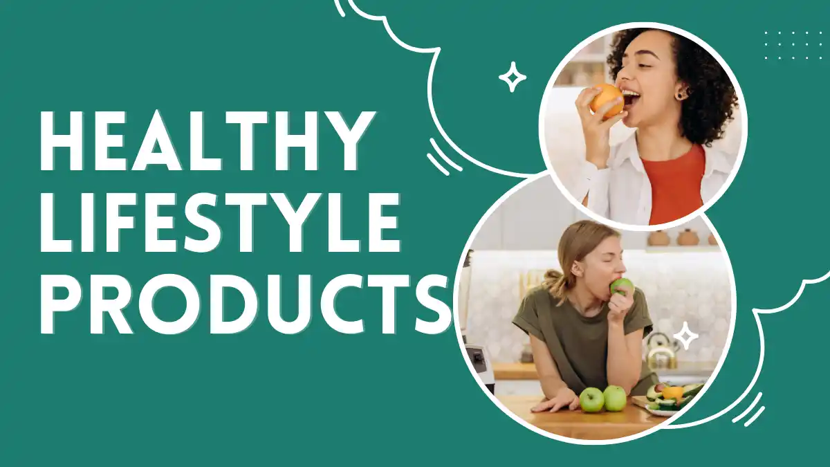 Selection of healthy lifestyle products for holistic living