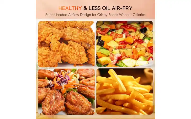 Family using the Nuwave Brio 15.5Qt Air Fryer together in kitchen – real-life cooking scene showing ease of use and large capacity